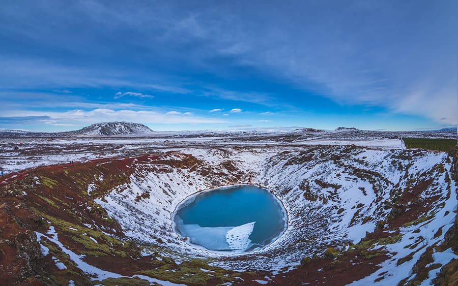 Lagoa no cráter do Askja, que en islandés significa A caixa.